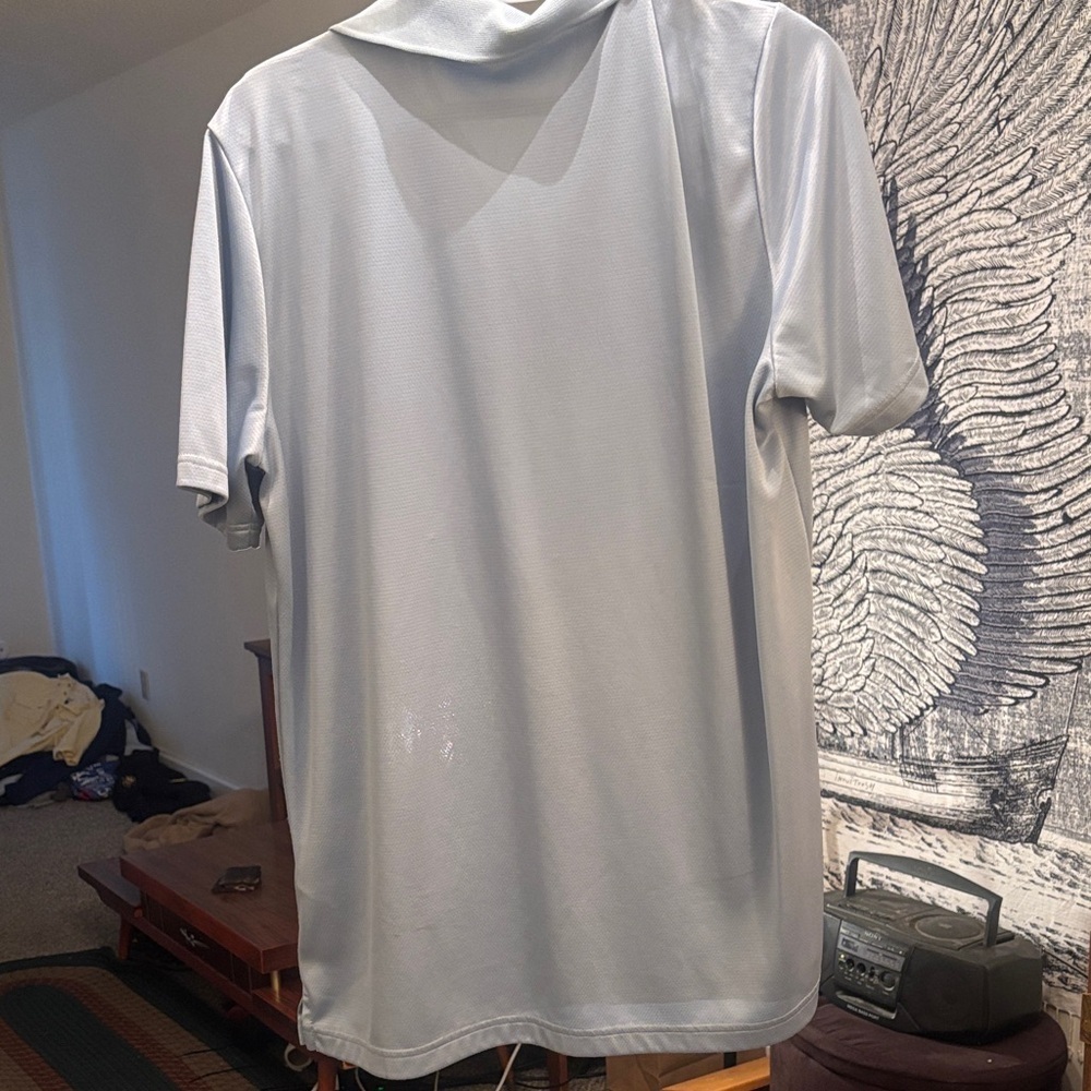 Adidas Men's Sky Blue Polo Shirt - Picture 5 of 7